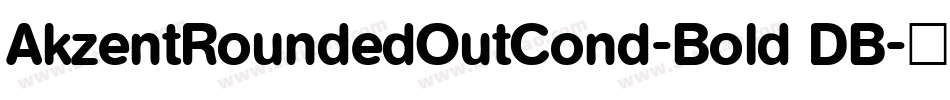 AkzentRoundedOutCond-Bold DB字体转换
